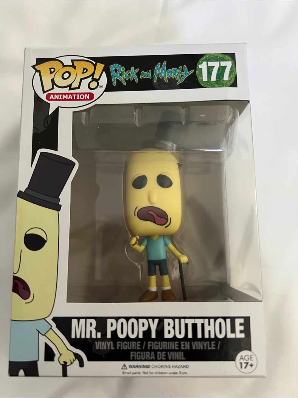 Funko Pop! Rick and Morty 177 Mr. Poopy Butthole - Yellow, Teal & Brown